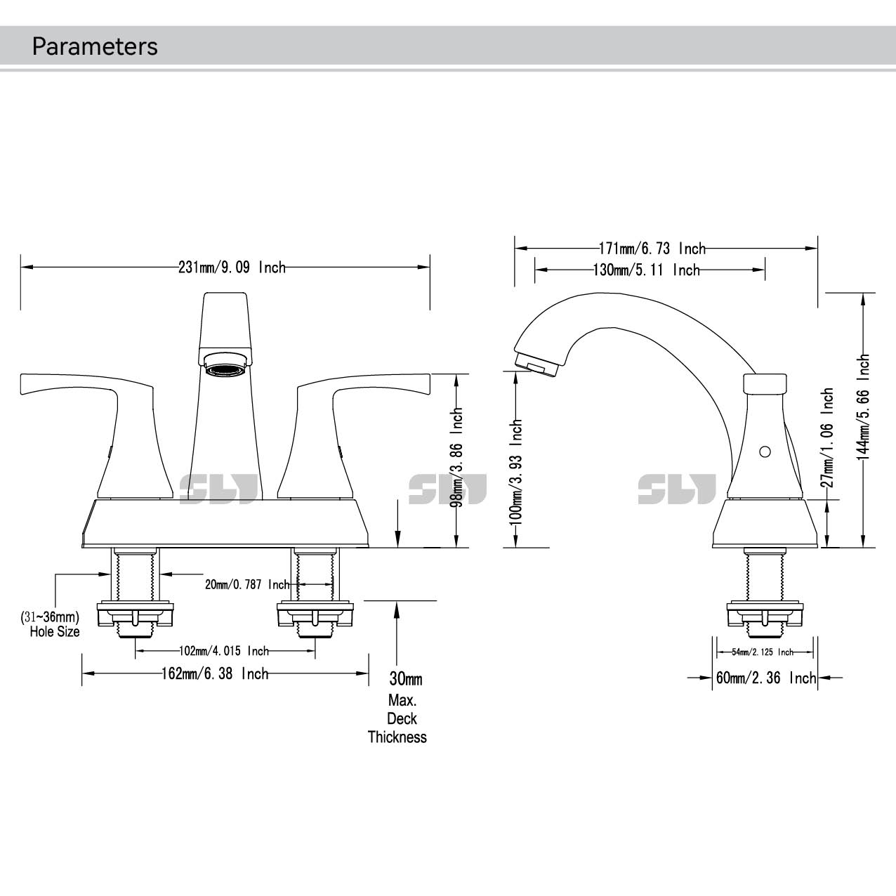 SLY Two Handle 4 Inch Peerless Bathroom Faucet Buy bathroom faucets