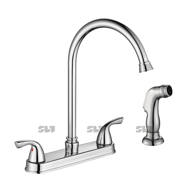 Contemporary Factory Gooseneck Spout Kitchen Sink Faucet with Side
