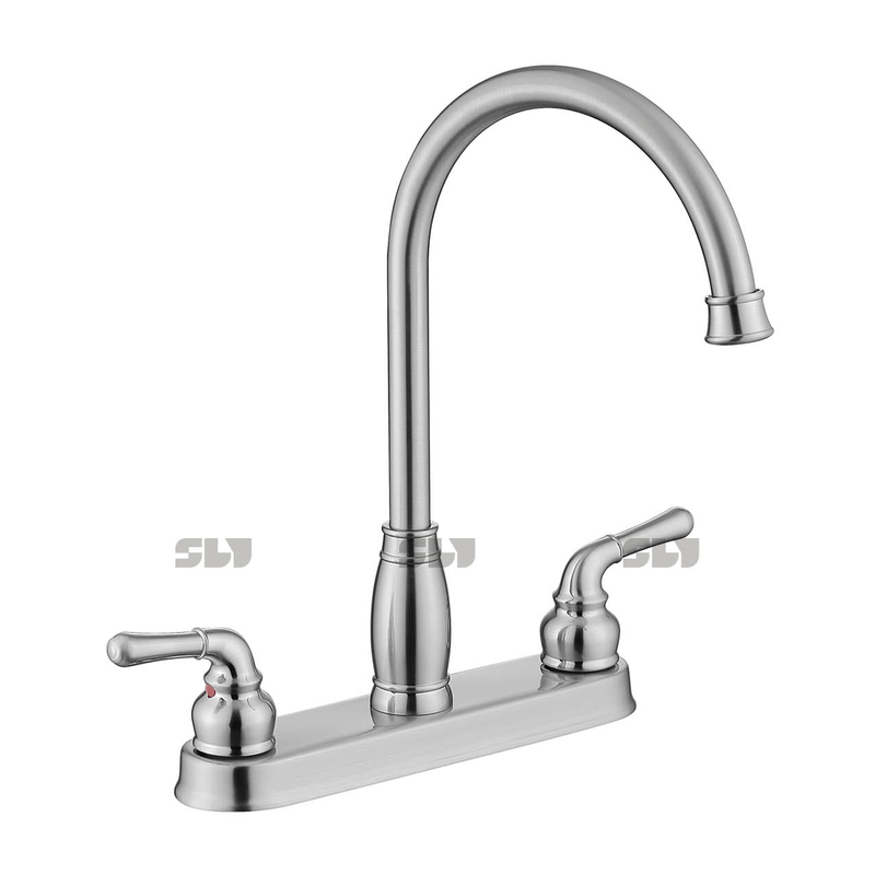 SLY Chromed Sink Dual Handles Hot Cold Water Kitchen Faucets Buy oil